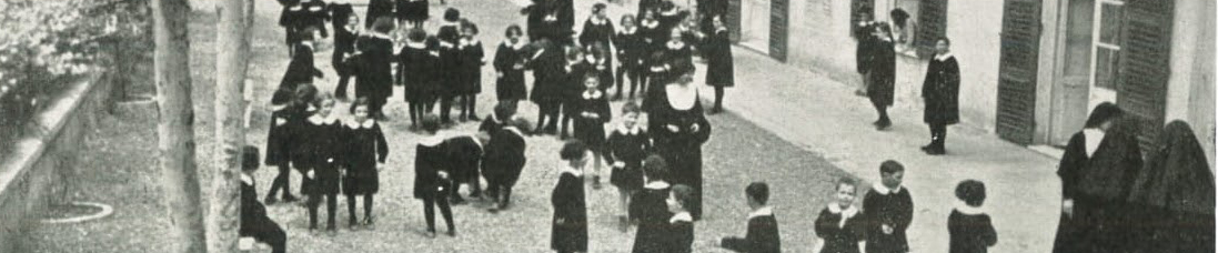 <p>foto storica: bambini dell'Asilo di Voltri dell'Istituto San Giorgio</p>