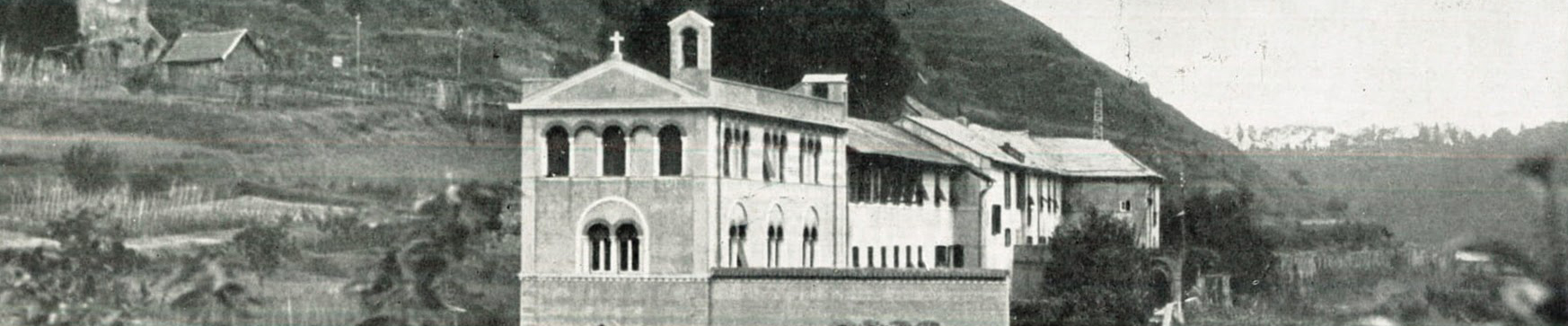 <p>foto storica: L'Asilo degli orfani della Gente di Mare a Voltri</p>